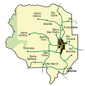 Mapa das comunidades de Treviso